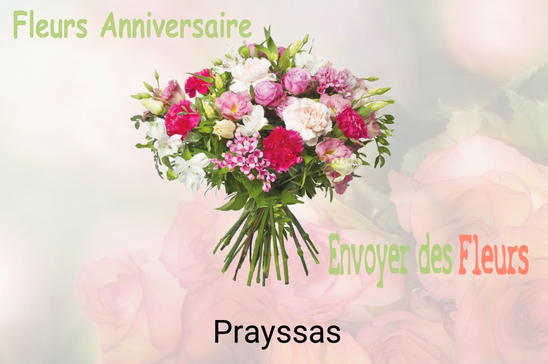 Bouquet de fleurs d’anniversaire livré à Prayssas